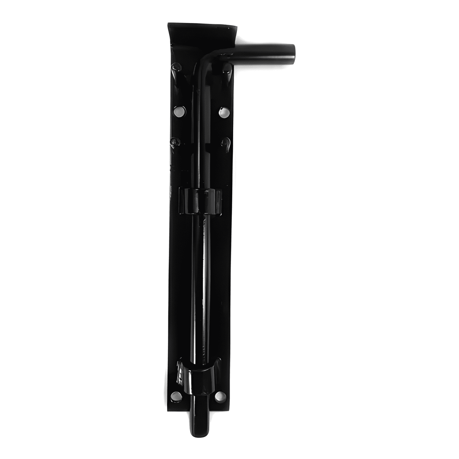 Picaporte vertical al piso 40 cm hierro forjado para portón-2