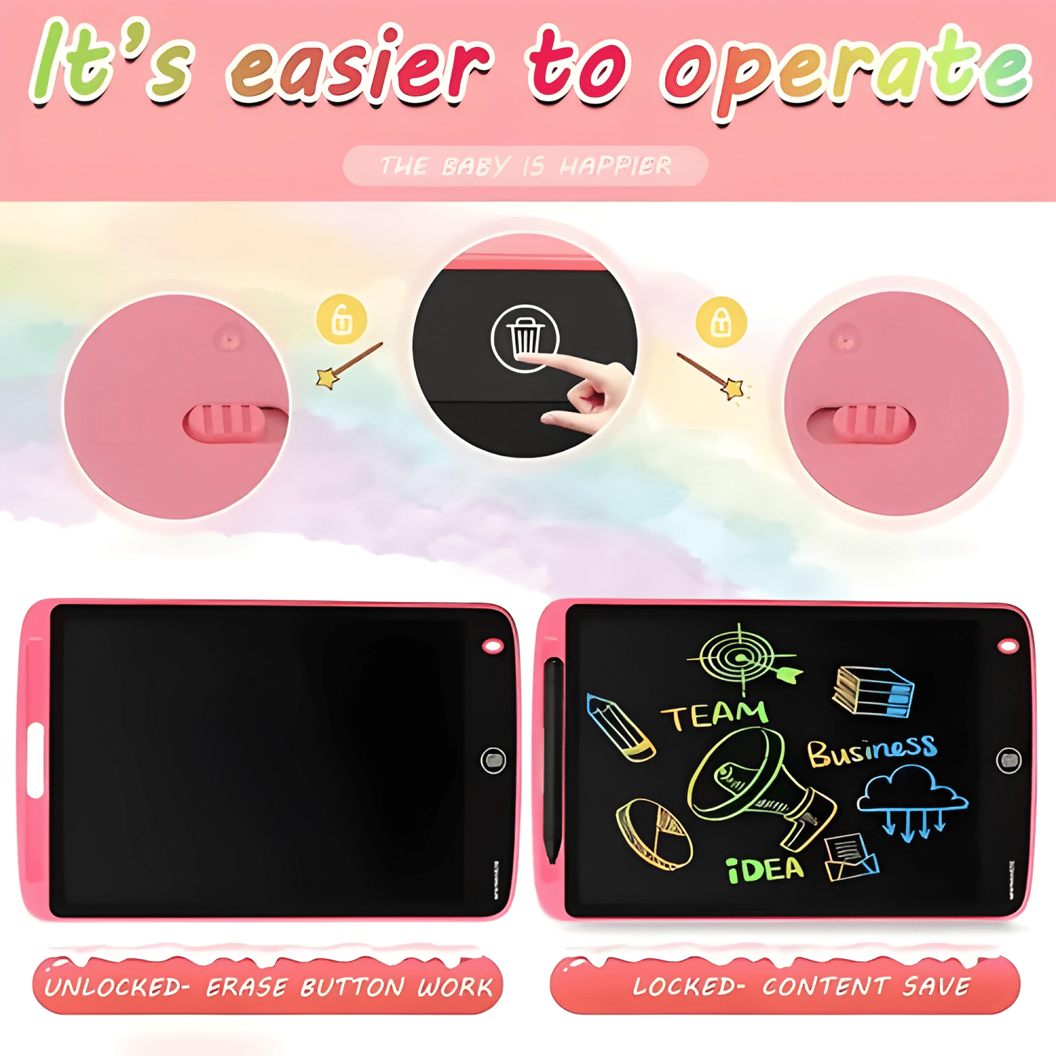 Pizarra mágica tablet LCD 8,5 pulgada magic pad para dibujar-2