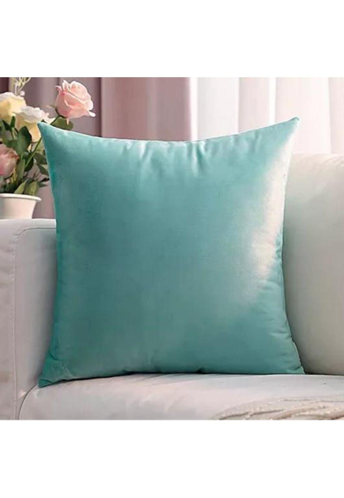 Funda para Cojín Velvet Terciopelo Liso en Variedad de Colores - Menta-4