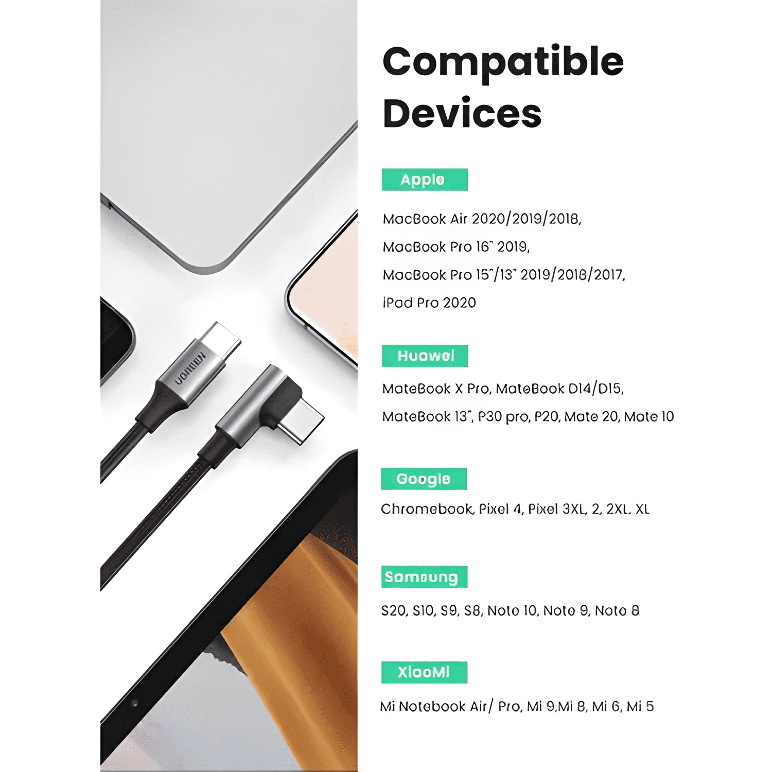 Cable USB-C 2.0 a USB-C 2.0 1m Negro-2