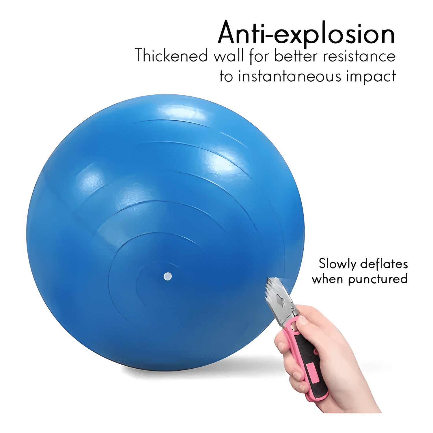 Balón ovalado pilates yoga tipo maní 90x45cm #3-2