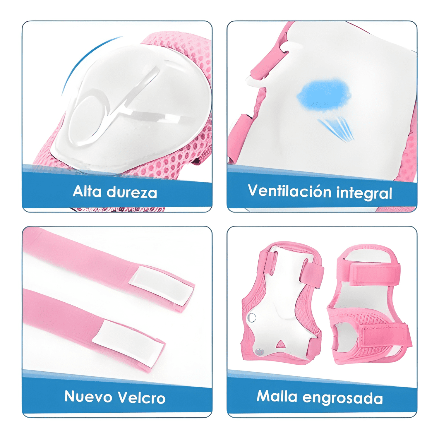 Rodilleras y coderas de protección para patín niños-3