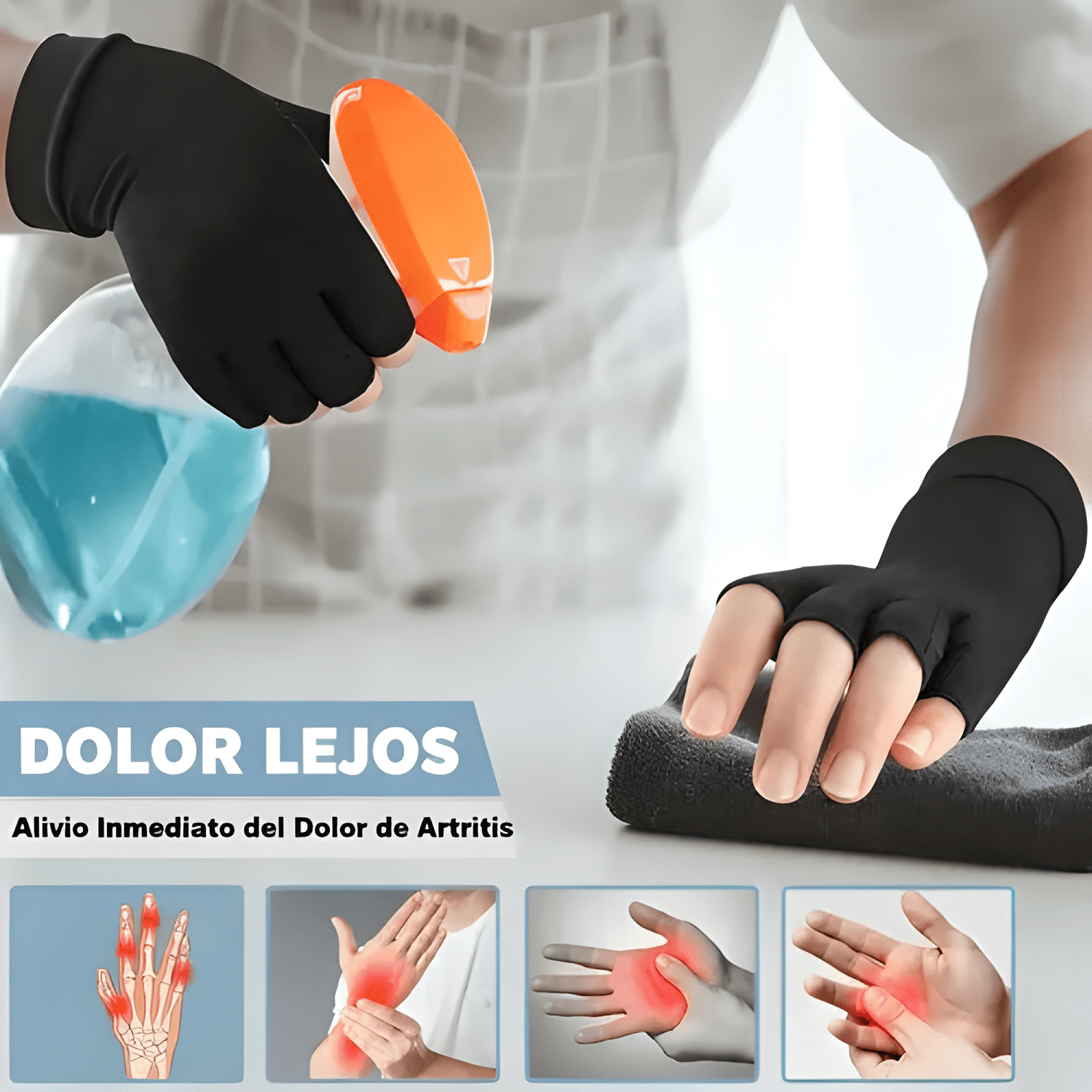 Guantes de cobre de compresión artritis y tendinitis #11-2