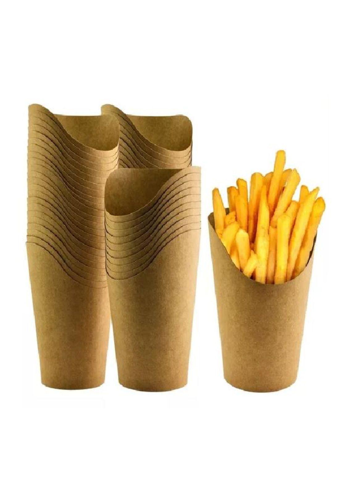 100 Vasos Desechables Patatas Fritas 14oz-2