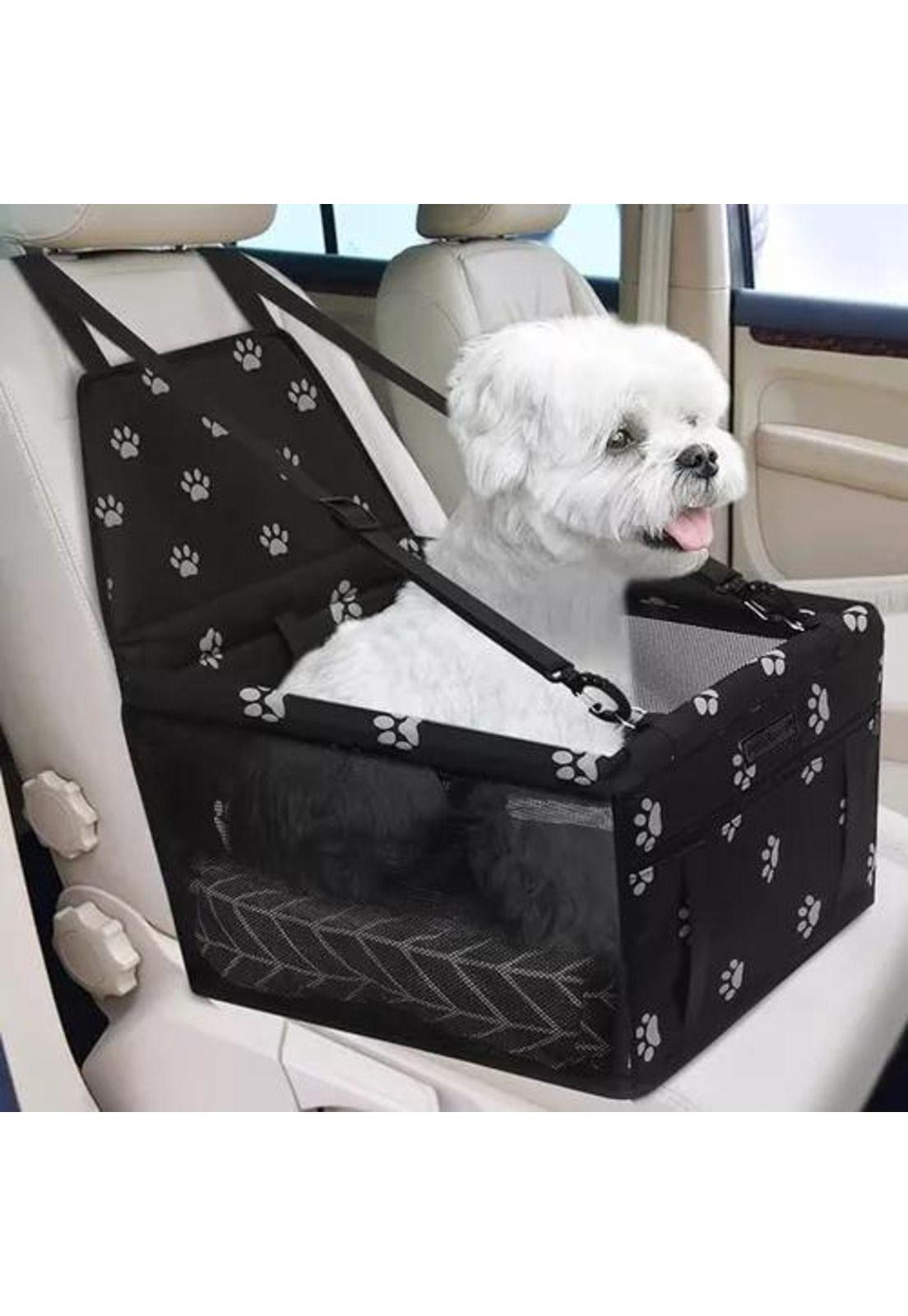 Alfombrilla de coche para mascotas malla transpirable negra-6