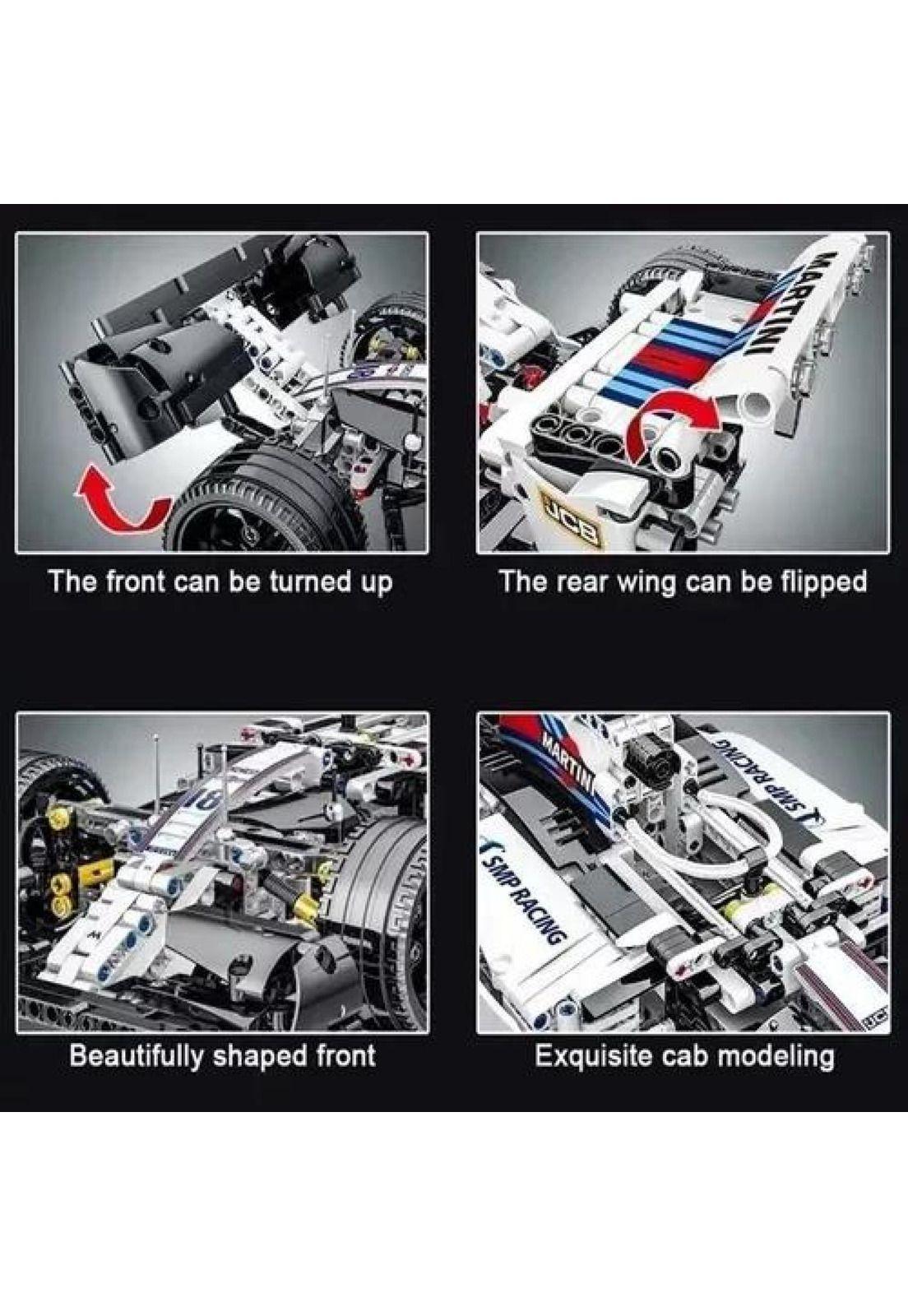 Fórmula 1 F1 bloques de construcción blancos-3