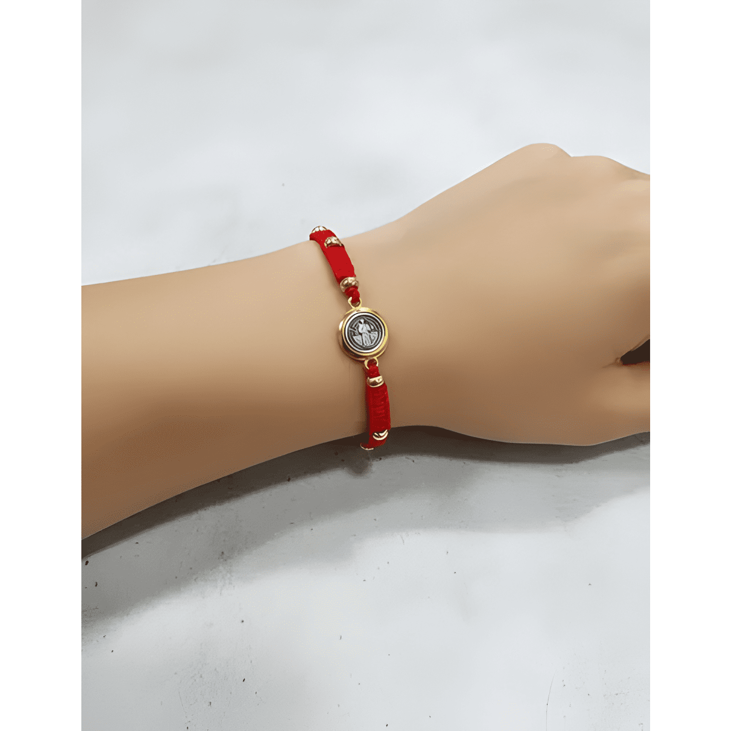 Set 12 pulseras hilo san benito mal de ojo ajustables Rojo-2