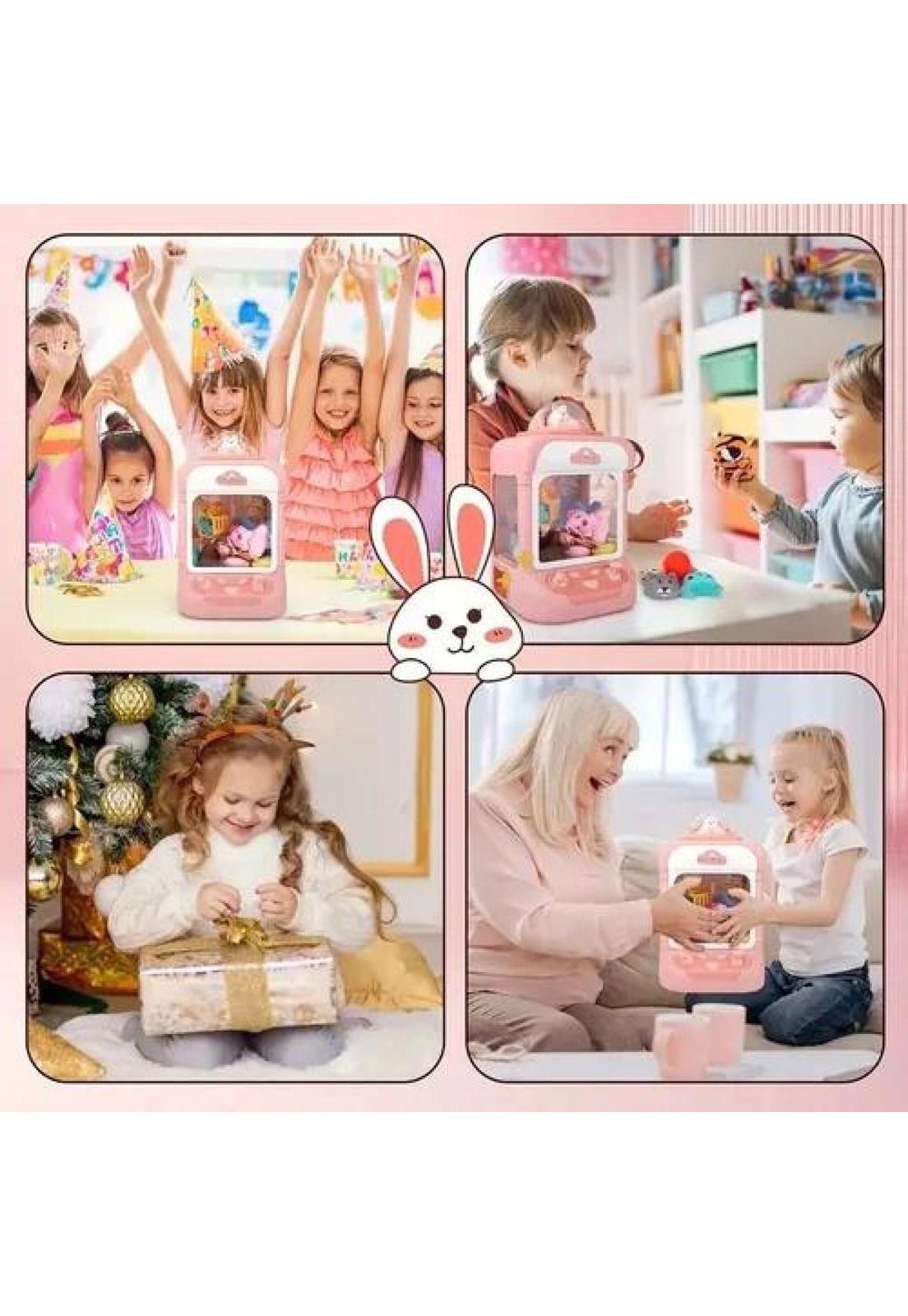 Mini Máquina Atrapa Peluches Garra - Juguete Premio Color Rosado-2