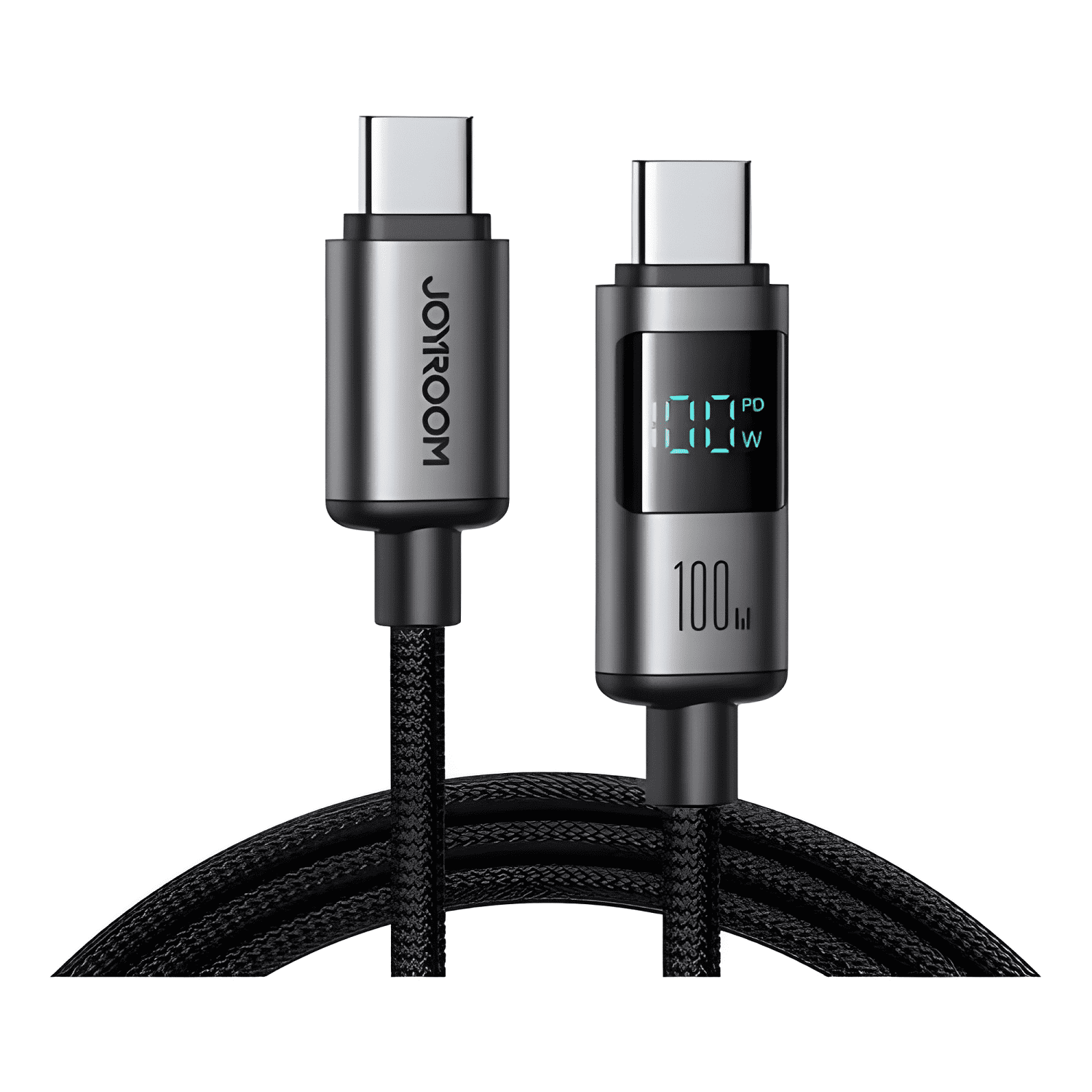Cable joyroom USB tipo c 100w carga rápida pantalla LED 1.2m-0