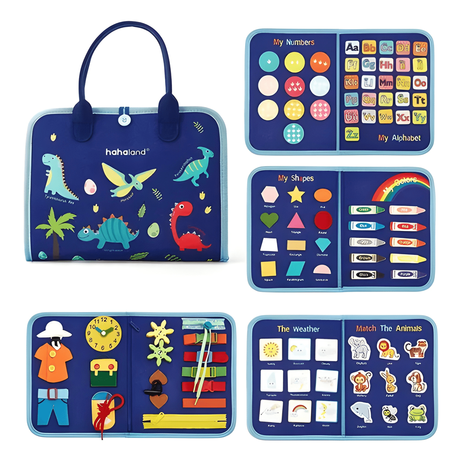 Tablero sensorial del oso montessori para niños pequeños #2-3