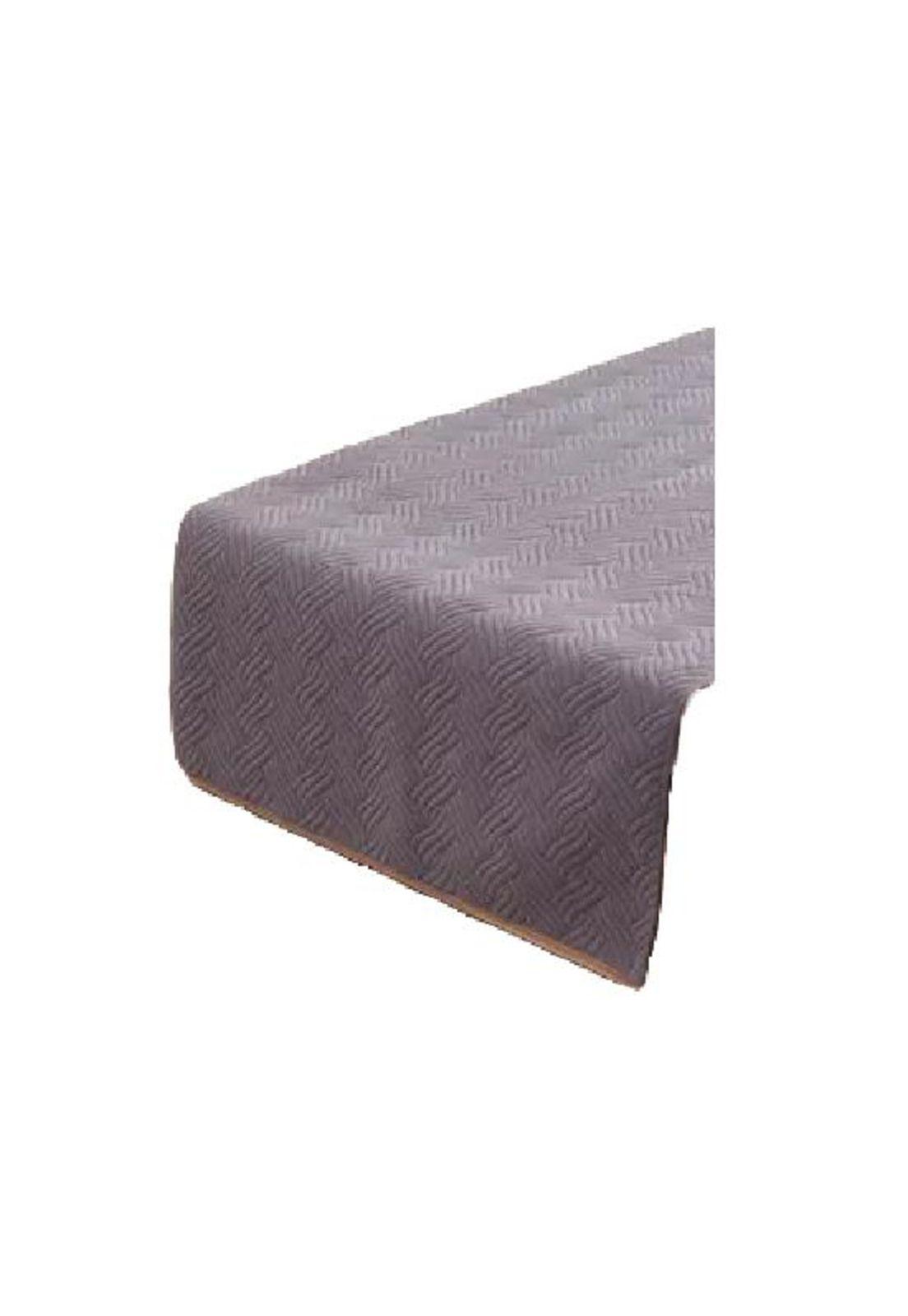 Piecera de cama terciopelo plush king + 2 fundas 70x210 cm color gris claro-0