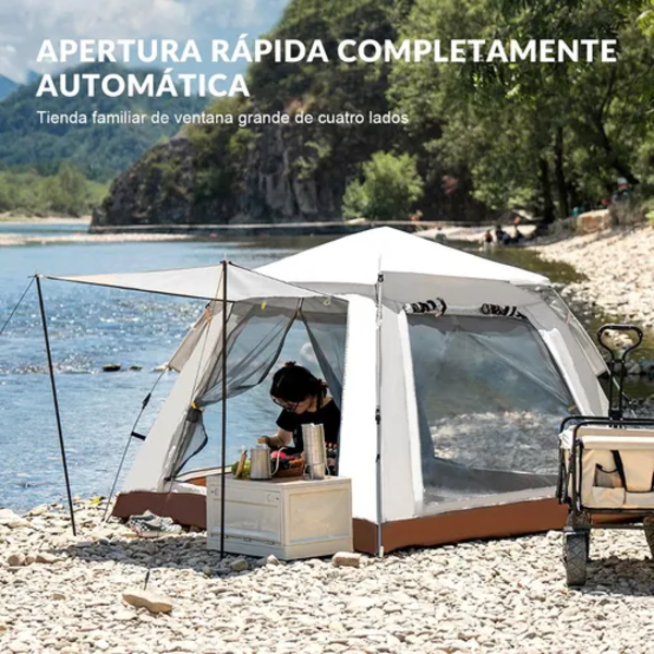 Tienda campaña 240x240cm 4-8 personas-1