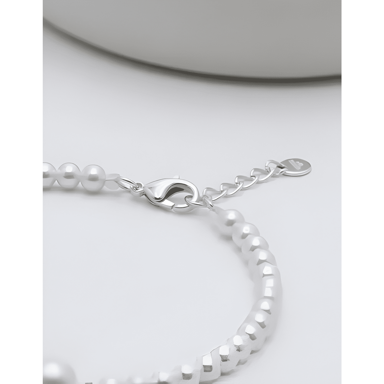 Pulsera plata 925 perlas con 3 perlas de rio regalo mujer #2-3