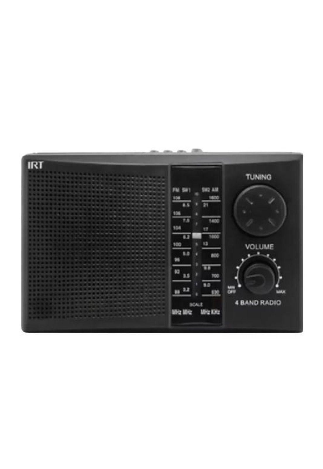 Radio portátil IRT recargable FM/AM, USB, MP3, SD, 220V-3