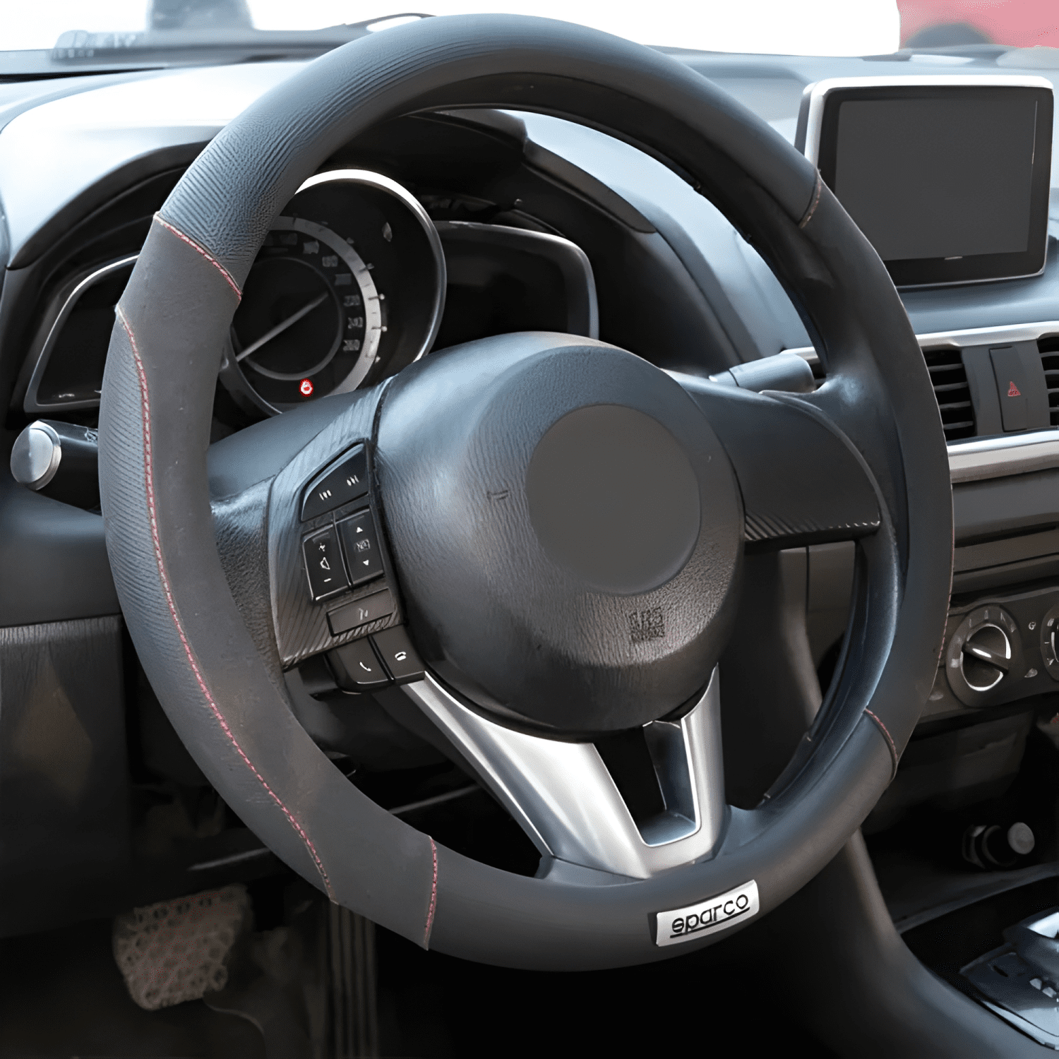 Funda Cubre Volante Sparco Original Excelente Calidad 1112bk-2