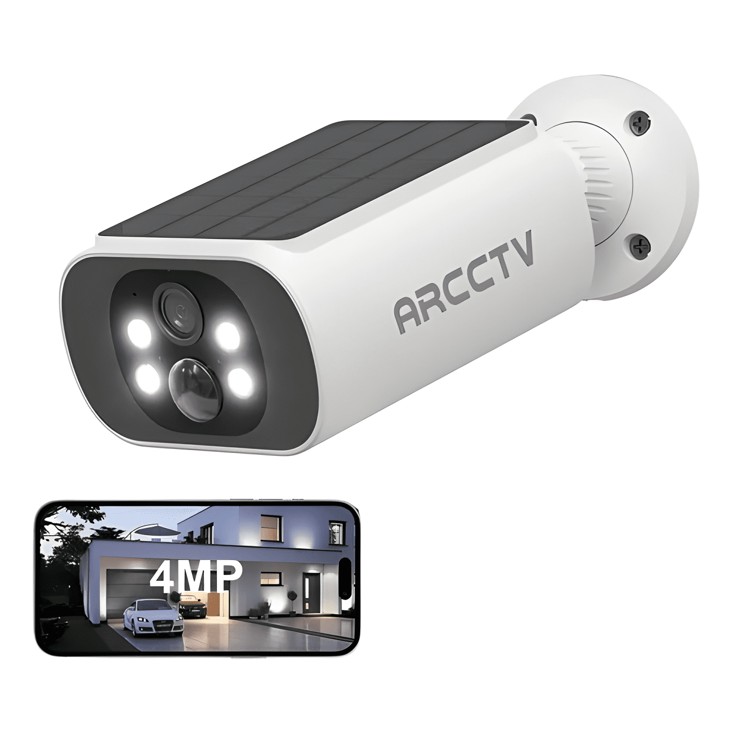Arcctv Camara de Seguridad Solar Wifi Ip 5g Exterior Blanco-0