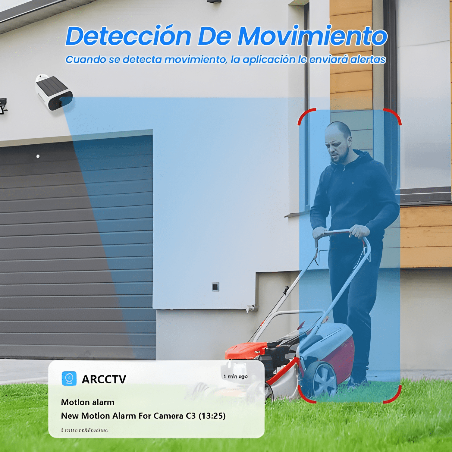 Arcctv Camara de Seguridad Solar Wifi Ip 5g Exterior Blanco-3