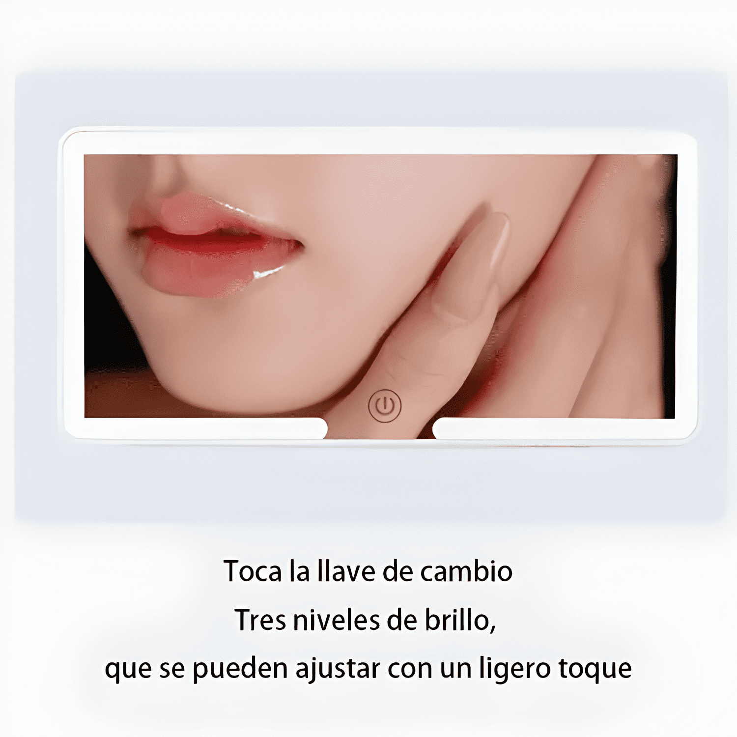 Espejo de Maquillaje con Visera Decoche con 3 Modos Luz Led-3