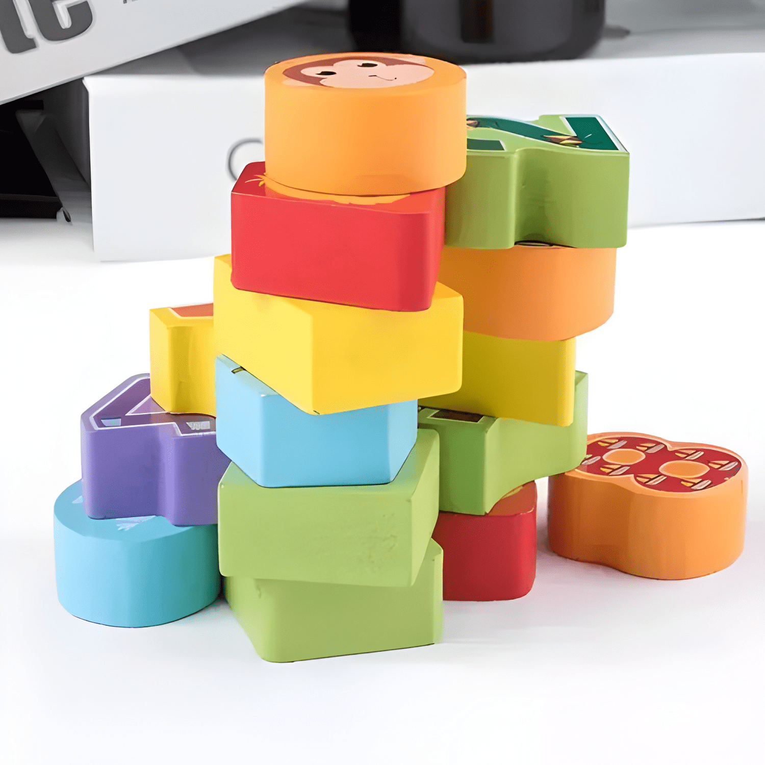 Juego didáctico para niños pizarra 3 en 1 madera #2-3