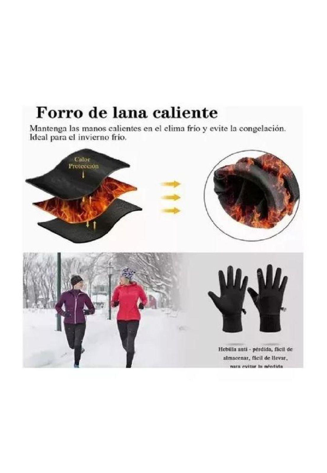 Guantes de Moto Impermeables Térmicos Touch Sports - Talla L Color Negro-5