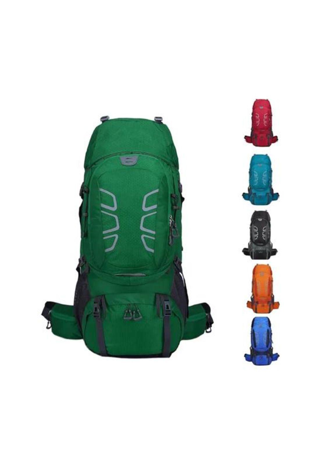 Mochila impermeable 60L color verde-2