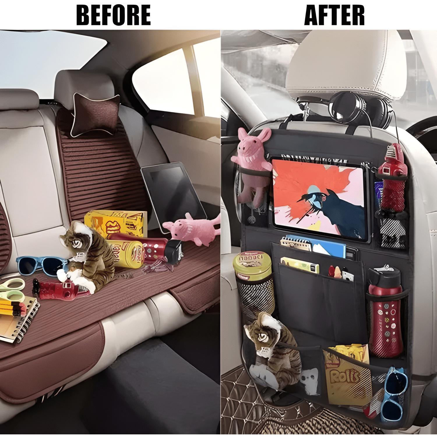 2 Unidades Organizador De Coche Para Asiento-4