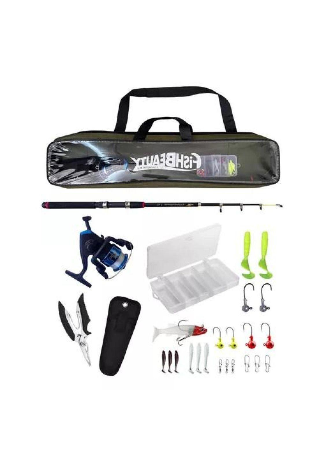 Kit de iniciación de caña de pesca de 210 cm con accesorios-1
