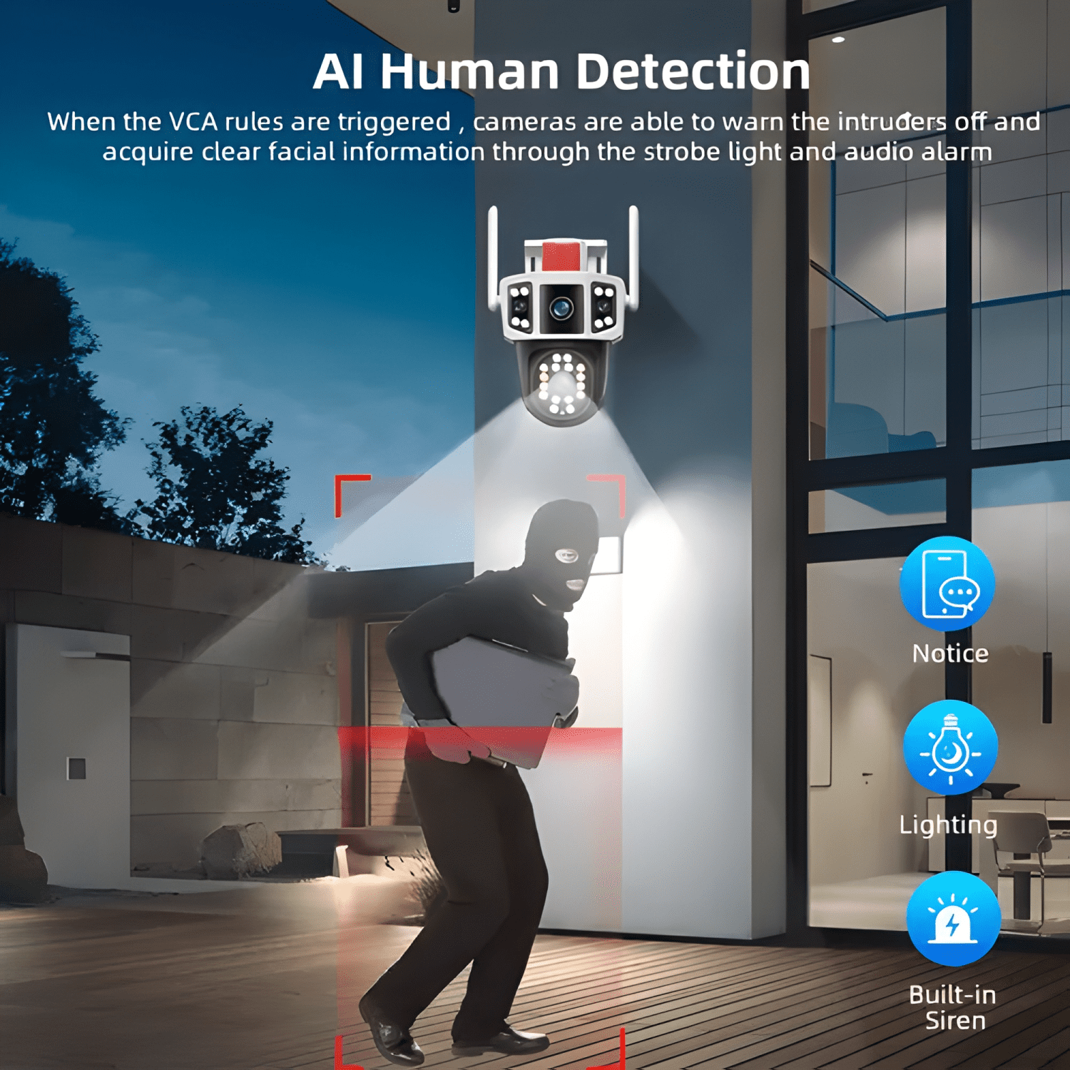 Cámara de Seguridad Exterior Wifi Full HD 8MP IP66 Visión-2