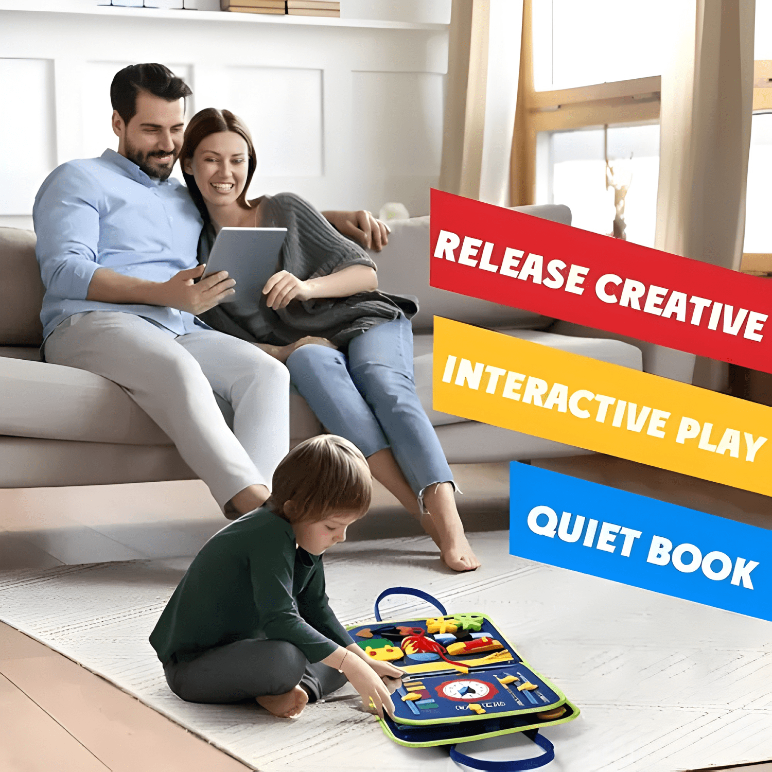 Tablero sensoriales interactivo montessori juego #2-1
