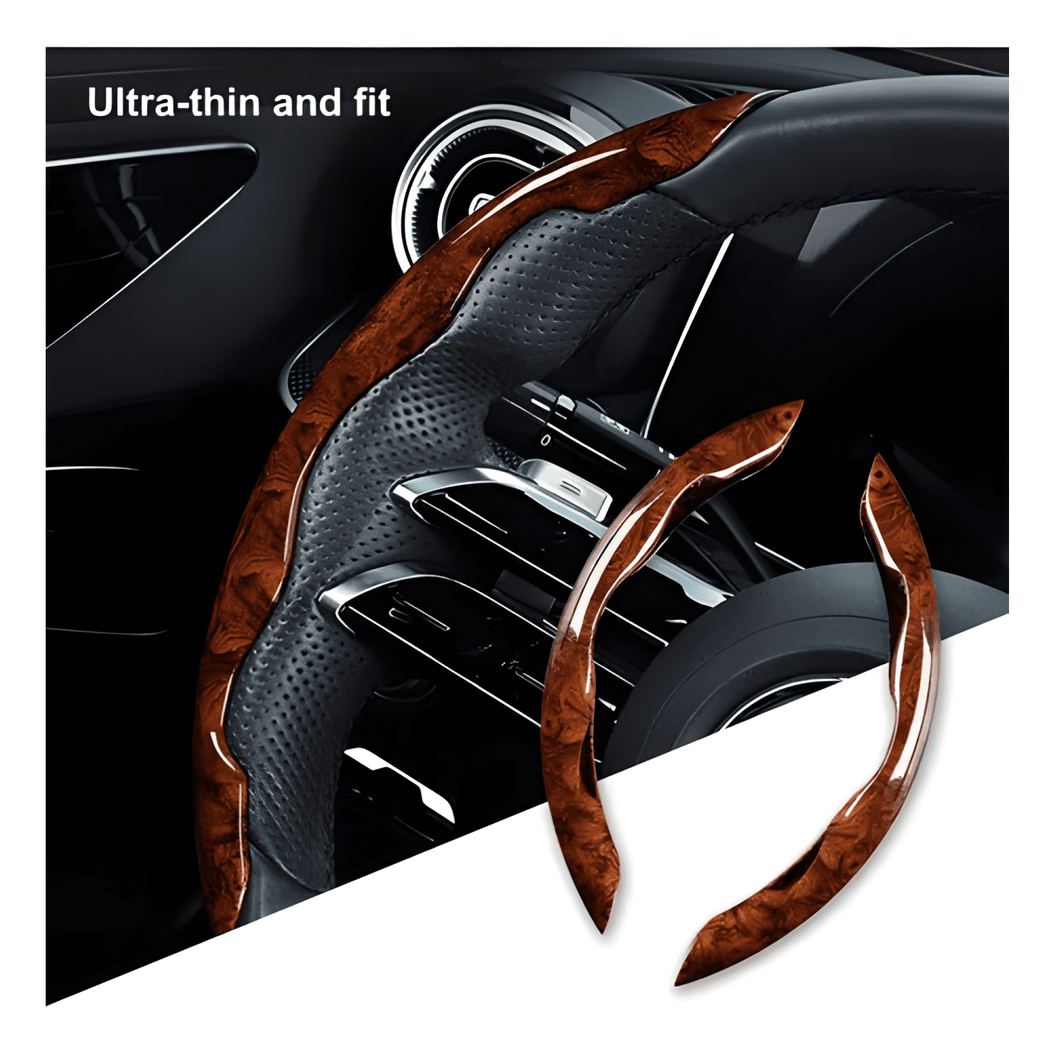 Funda Cubre Volantes Accesorios Auto Luxury Laterales Plus-2