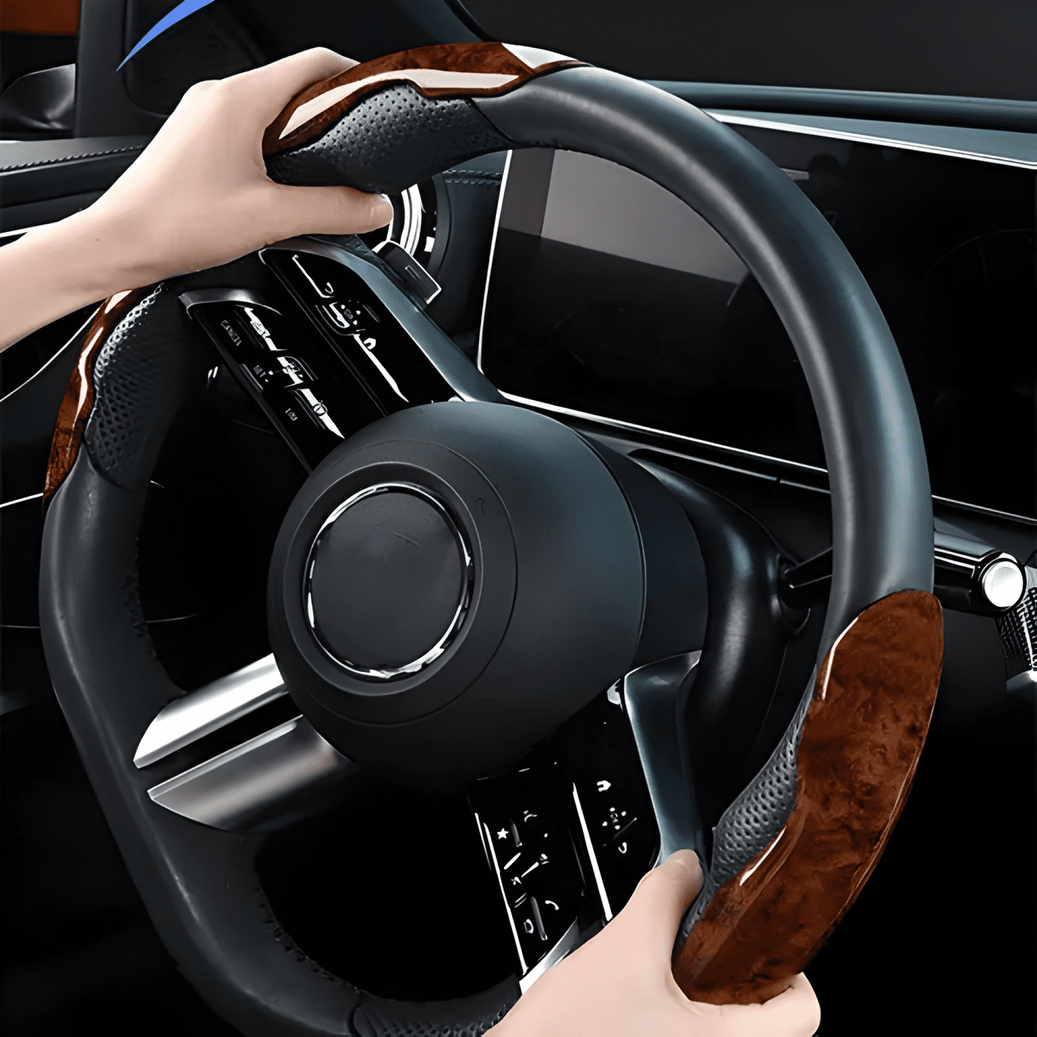Funda Cubre Volantes Accesorios Auto Luxury Laterales Plus-3