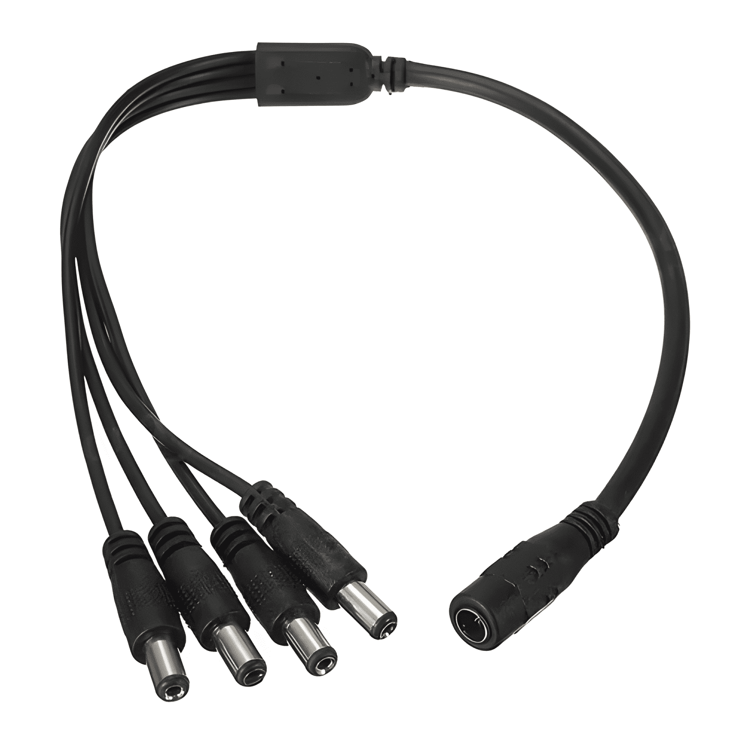 Cctv Cable Poder Splitter 4 Salidas + Transformador 12v-2