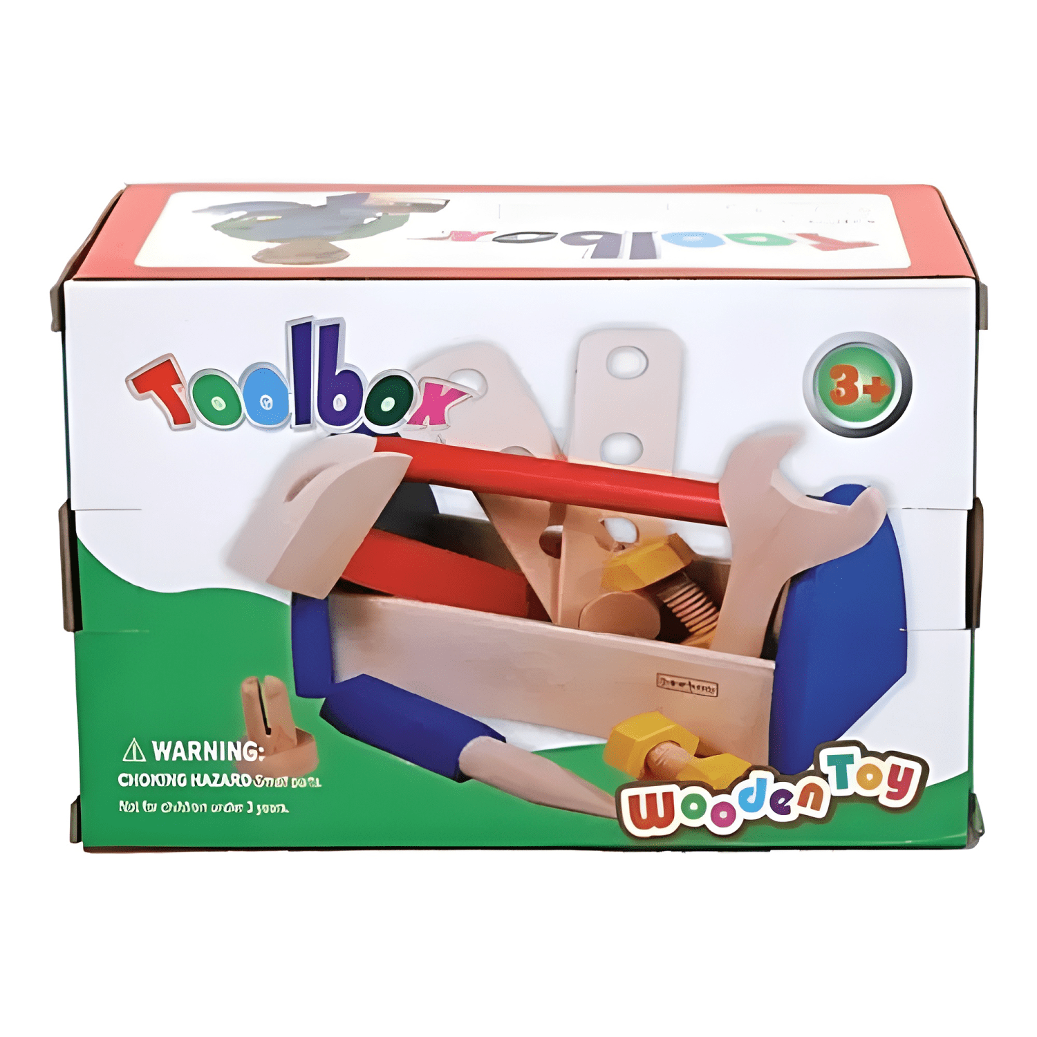 Caja de herramientas juguete didáctico madera 12 piezas-4