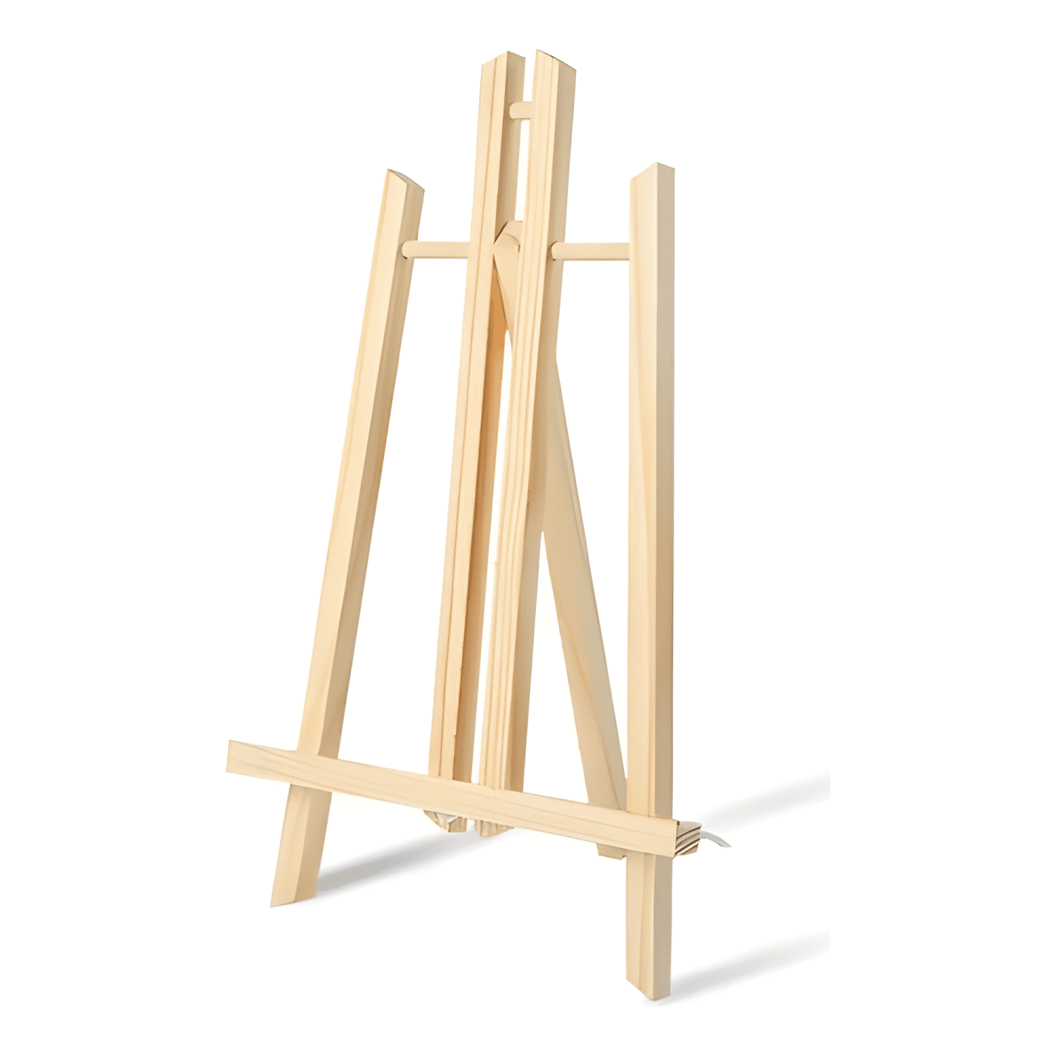 Pack 3 atril caballete de madera para pintar 40cm-3