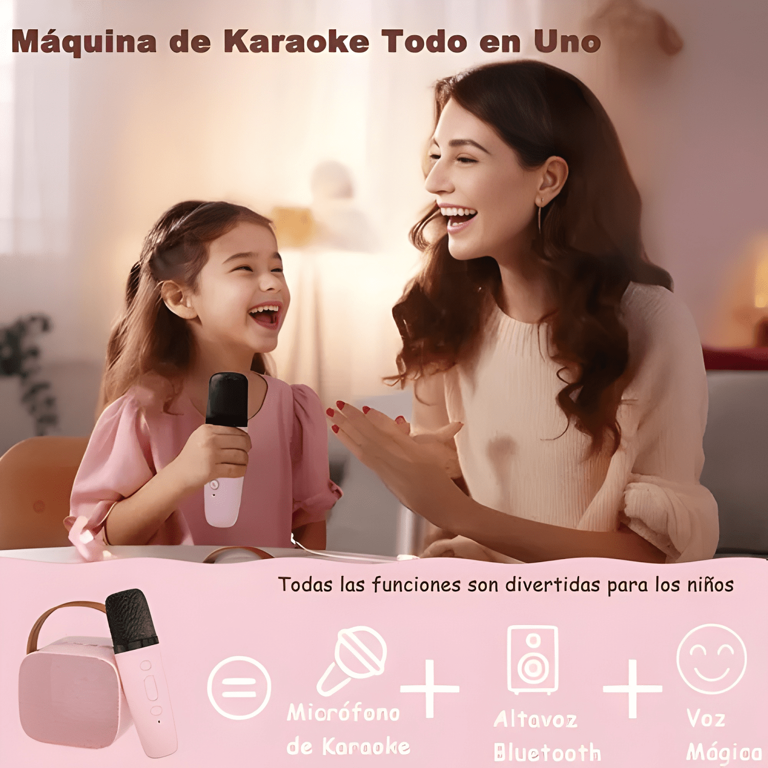 Altavoz bluetooth inalámbrico con micrófono para niños #1-3