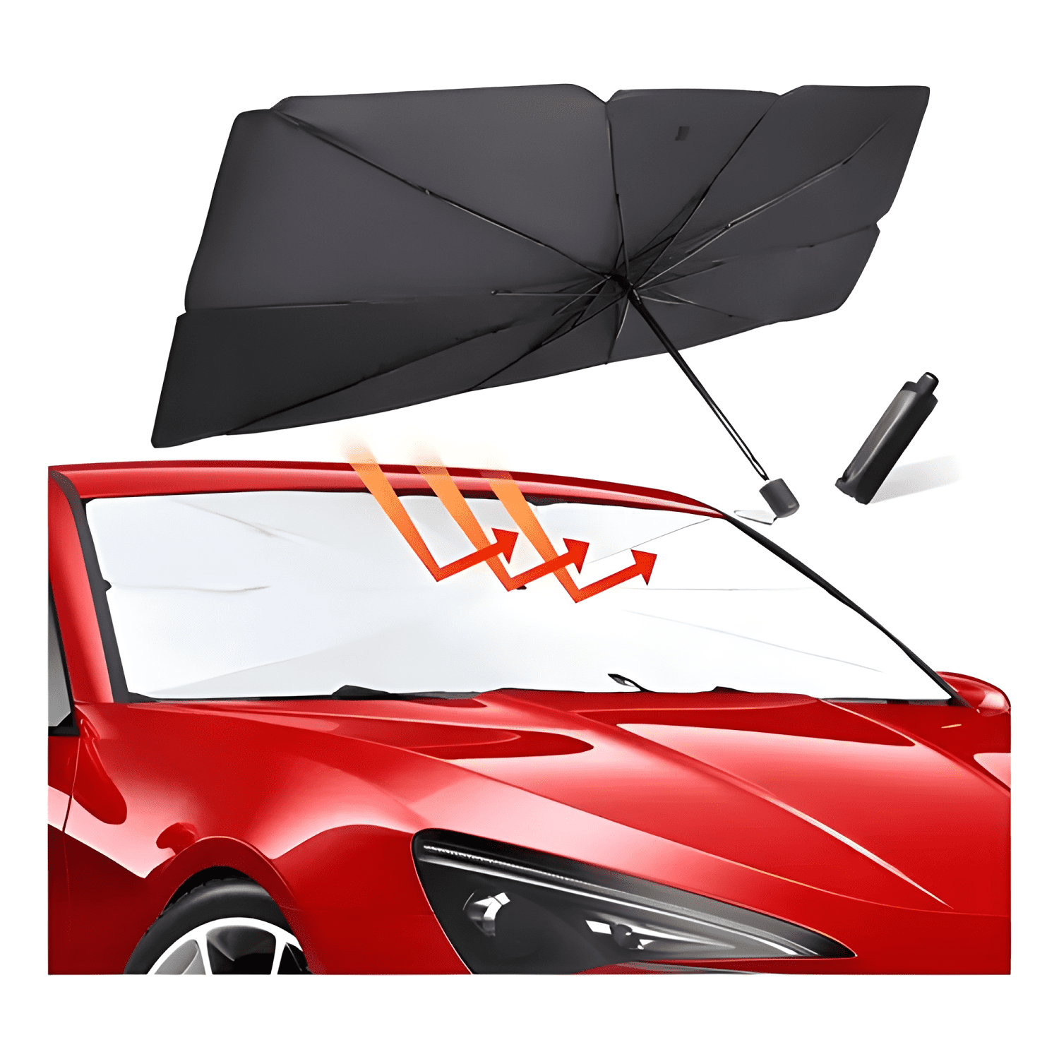 Parasol Auto Cortinas para Vehiculos Tipo Sombrilla-0