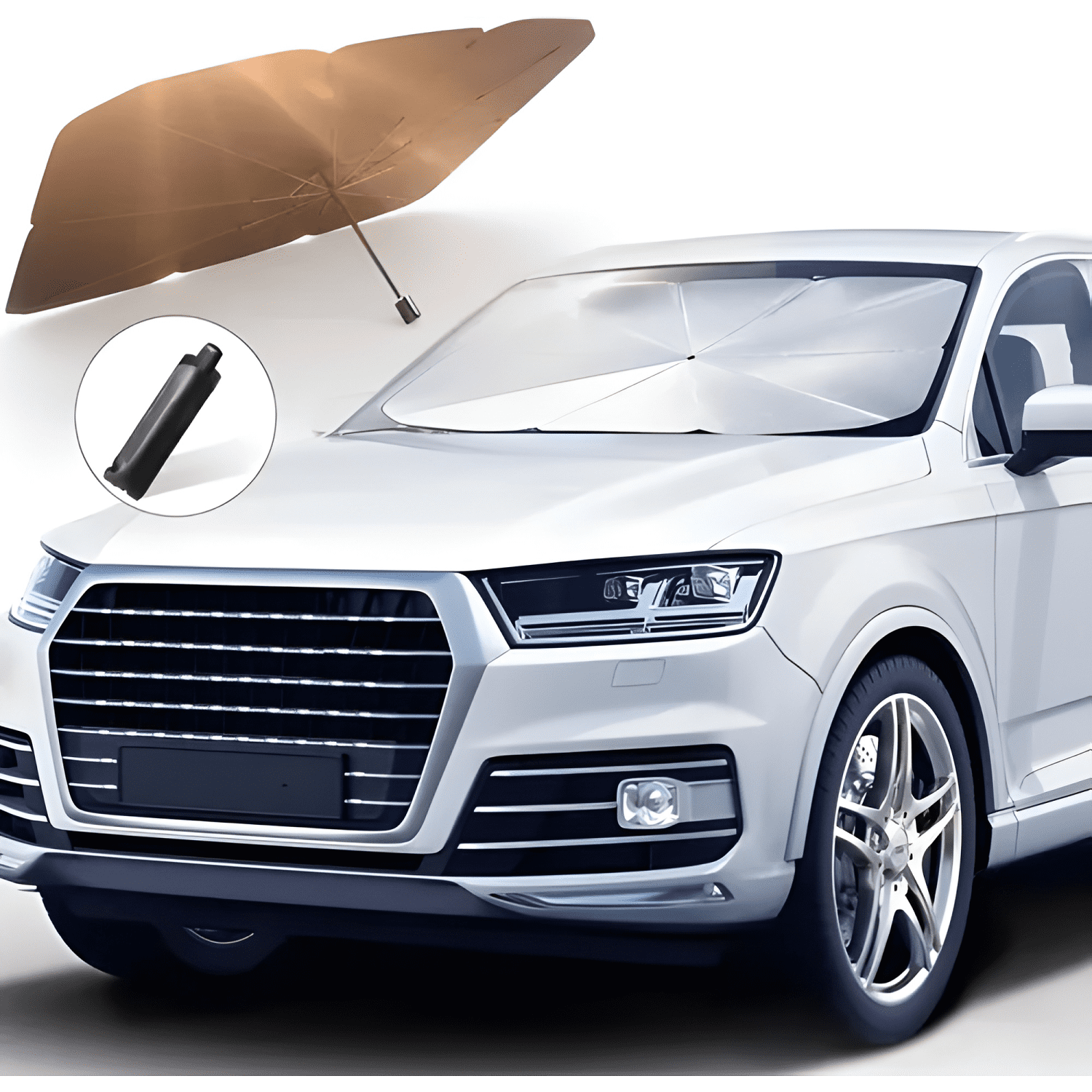 Parasol Auto Cortinas para Vehiculos Tipo Sombrilla-2