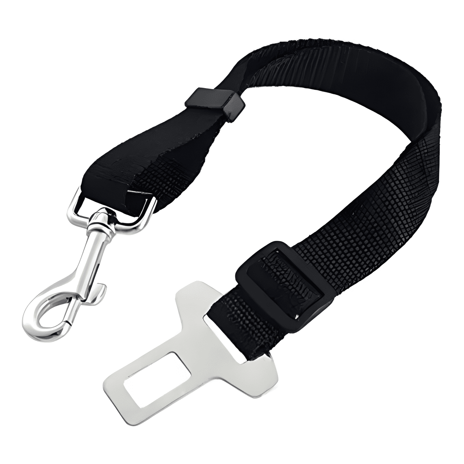 Cinturón seguridad para perros nylon ajustable the Negro-0