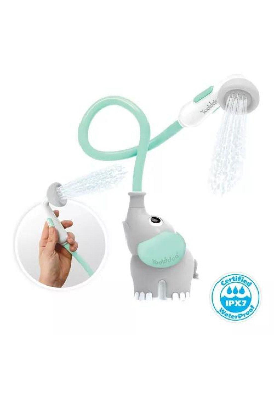 Elefante Ducha Interactivo - Turquesa para Bebé Bañera Yookidoo-6