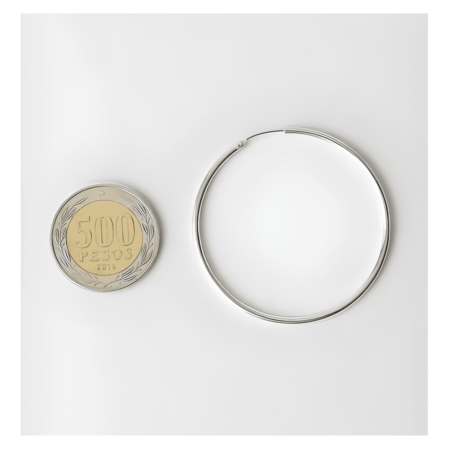 Aros De Plata 925 Argollas 50 Mm-3