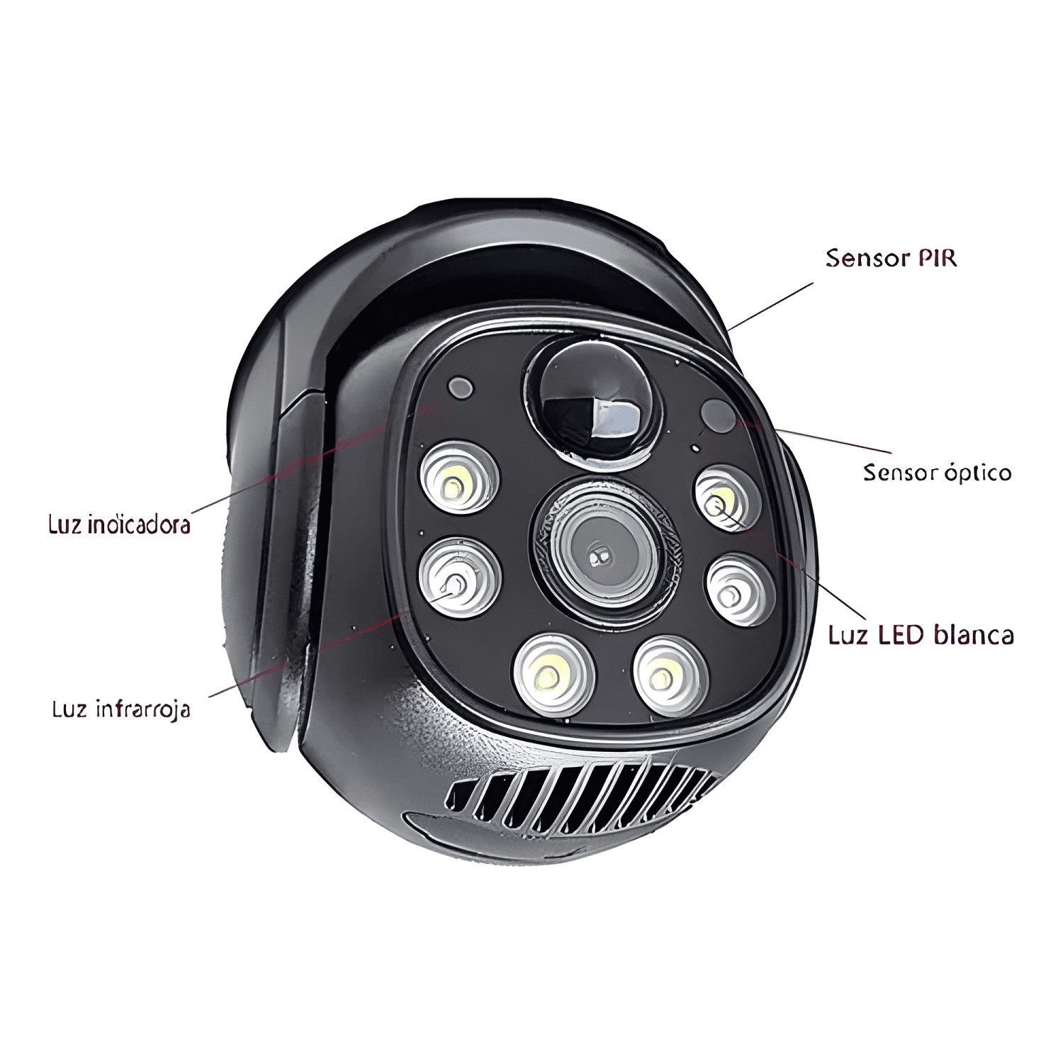 Cámara Solar Hd para Exteriores Ip Inalámbrica 360, Plus-2