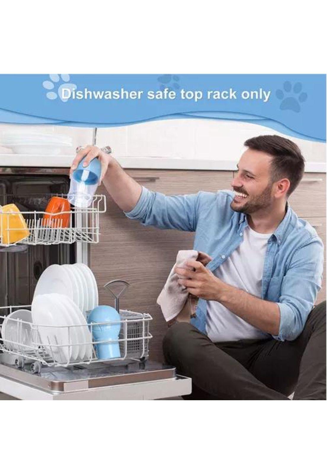 Dispensador de agua de viaje para perros con contenedor-4