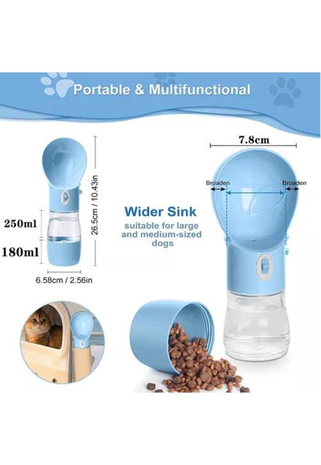 Dispensador de agua de viaje para perros con contenedor-6