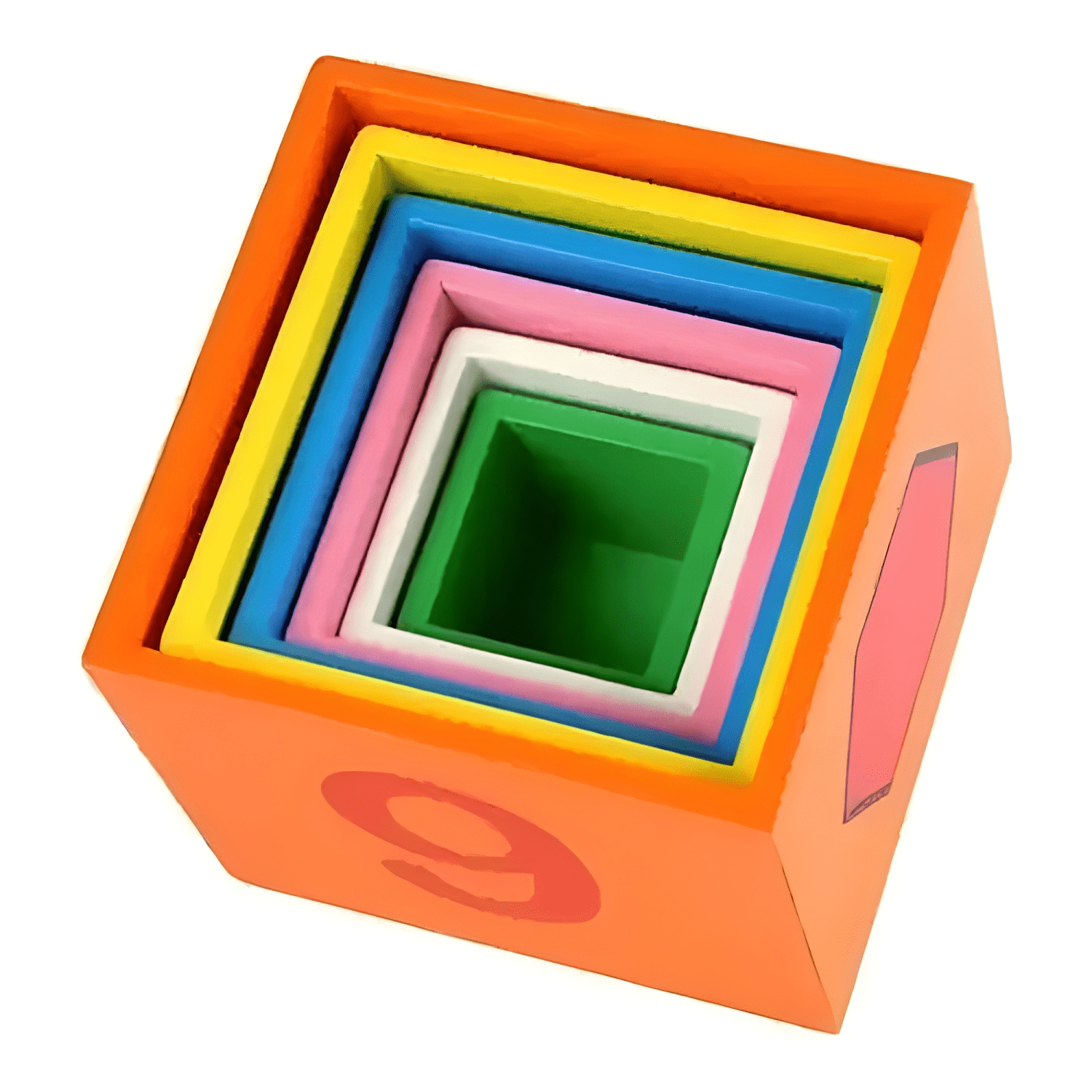 Juego torre de cubos apilables en madera animales números #2-3