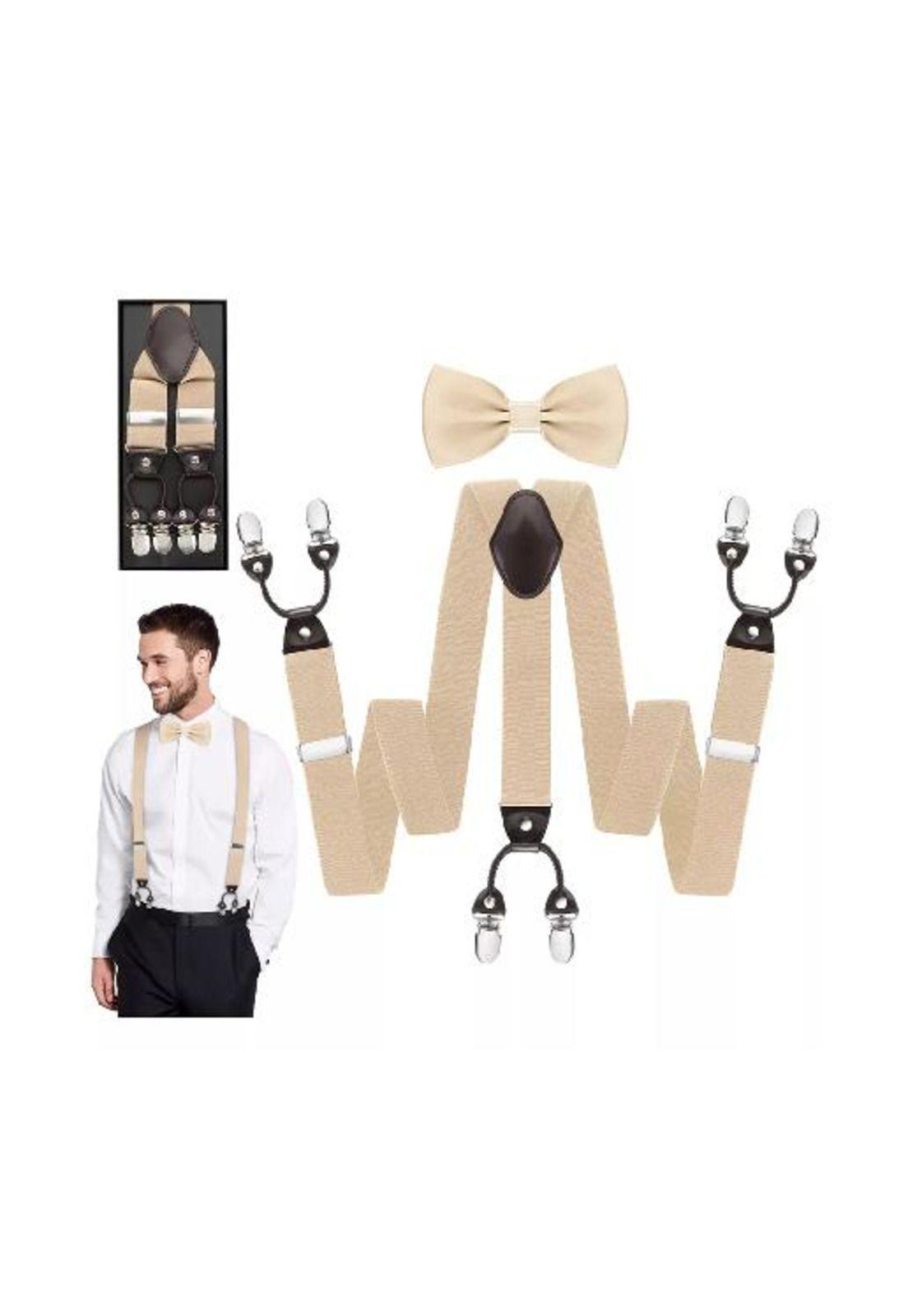 Suspensor humita en caja tirantes hombre ajustable elástico, caqui-2