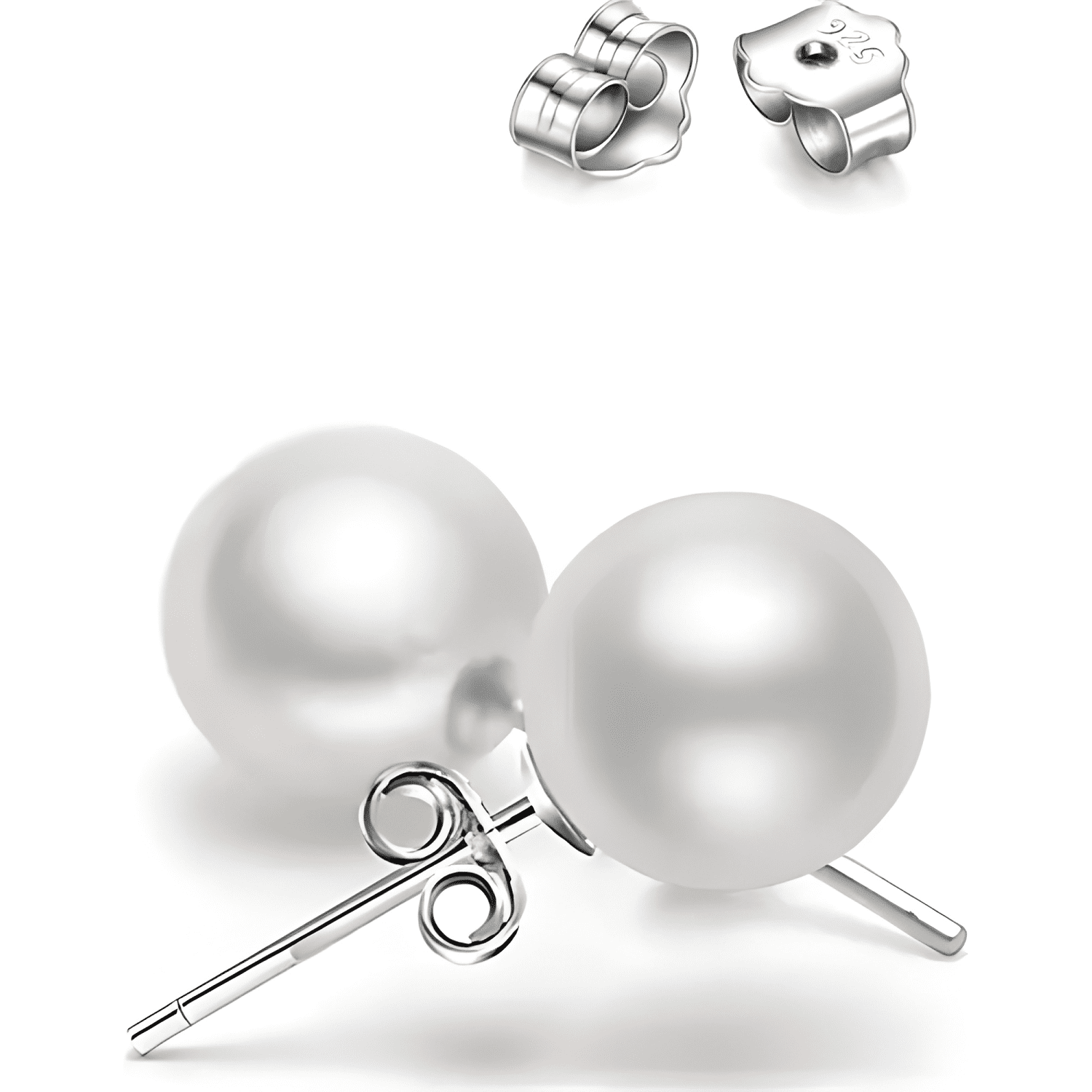 Aros De Plata 925 Pendientes Mujer Regalo Joya Argolla Perla-4