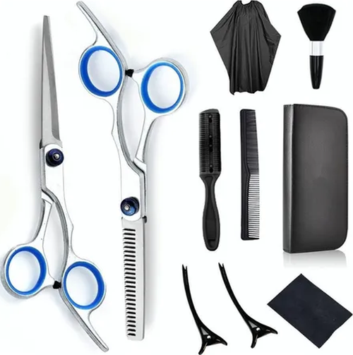 Set 10 tijeras cortar pelo peluquería-0