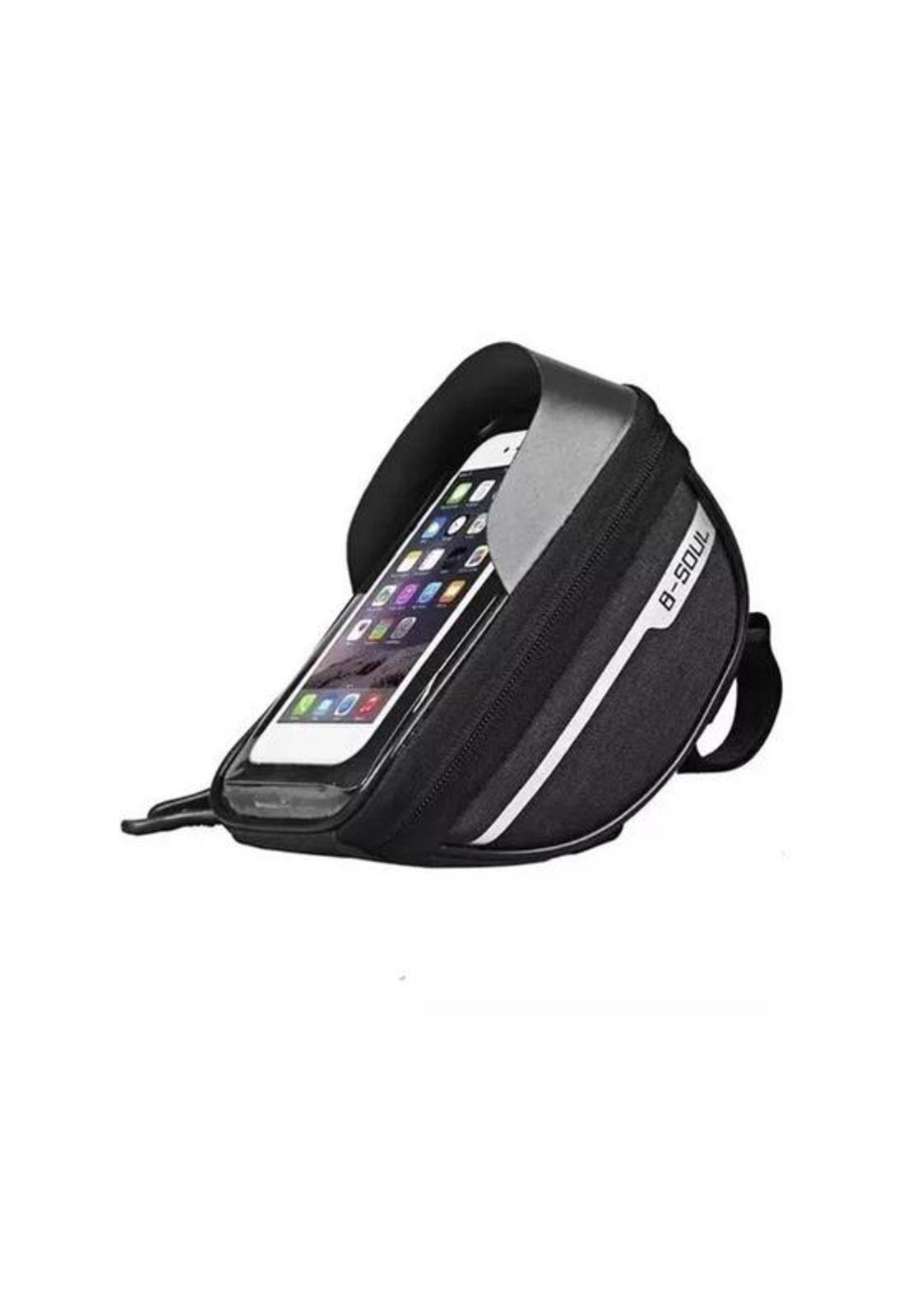 Soporte porta celular moto y bicicleta, impermeable XL Pro, color negro-4