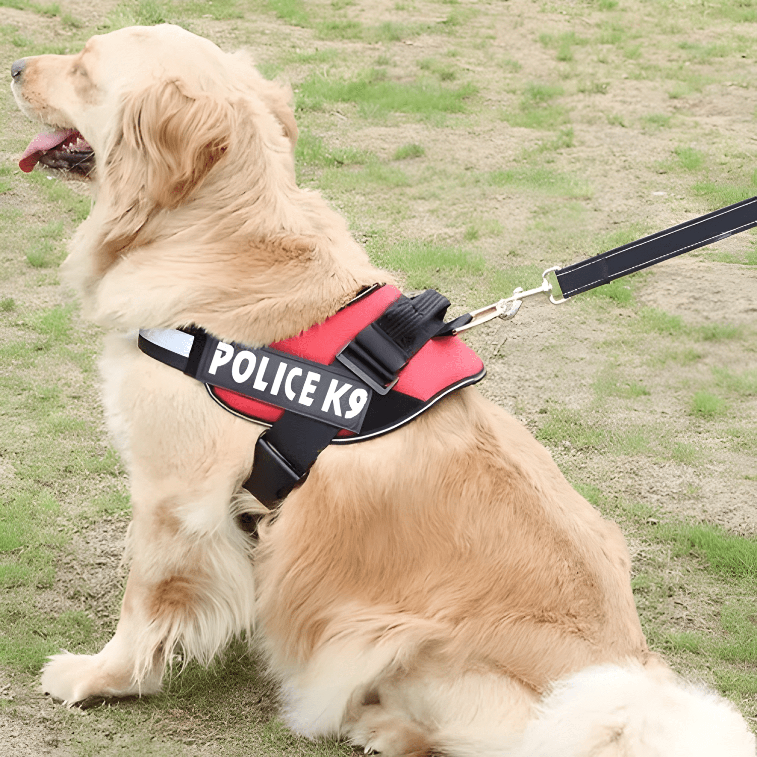 Arnés pechera K9 acolchado reforzado perros grandes XL paseo-2