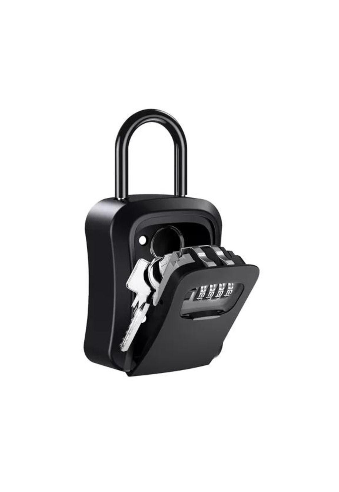 Caja seguridad porta llave candado clave color negro-1